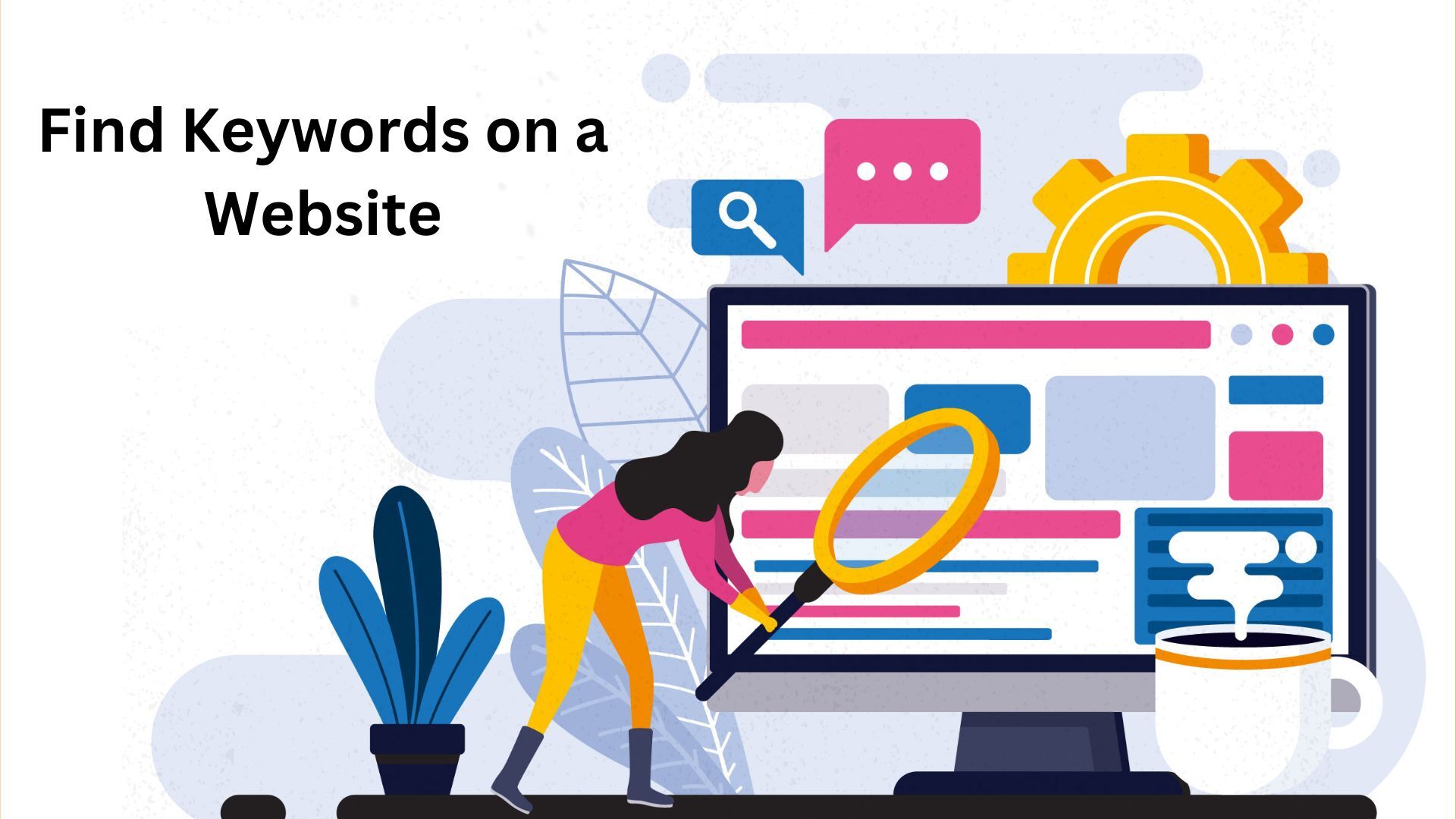 Find keywords on a website.